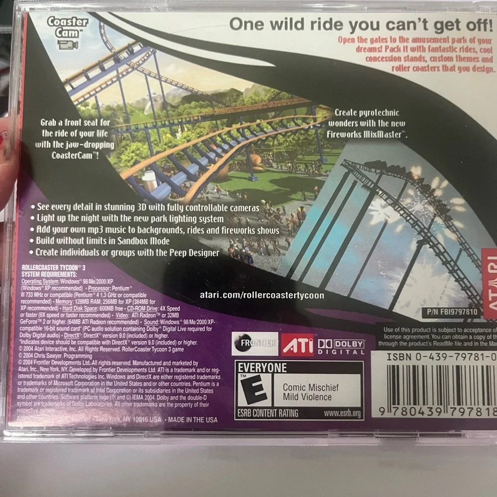 RollerCoaster Tycoon 3 PC Game - Multicolor